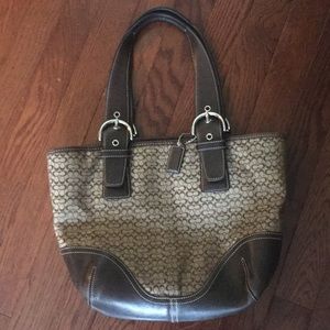 Brown coach bag
